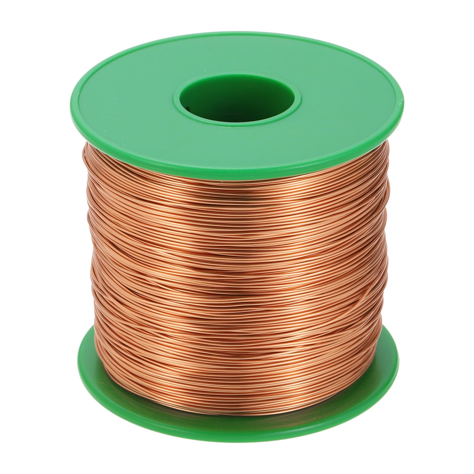 QUARKZMAN Kupferlackdraht 0.4mm, 26 AWG, isolierter bis 155°C Kupferdraht, Lackdraht für Transformatoren, Handwerk, Elektrik und DIY (453g）