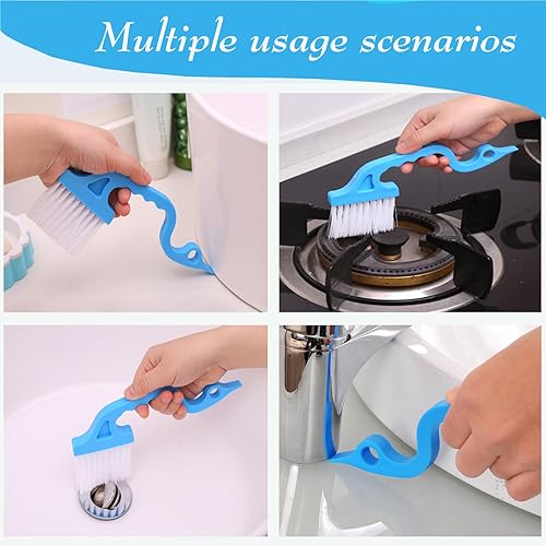 Miniatura 4 de YQBOOM Cepillo de limpieza de rieles de ventana, cepillo de limpieza de ranura de ventana, limpiador de rieles de ventana, cepillo de limpieza de