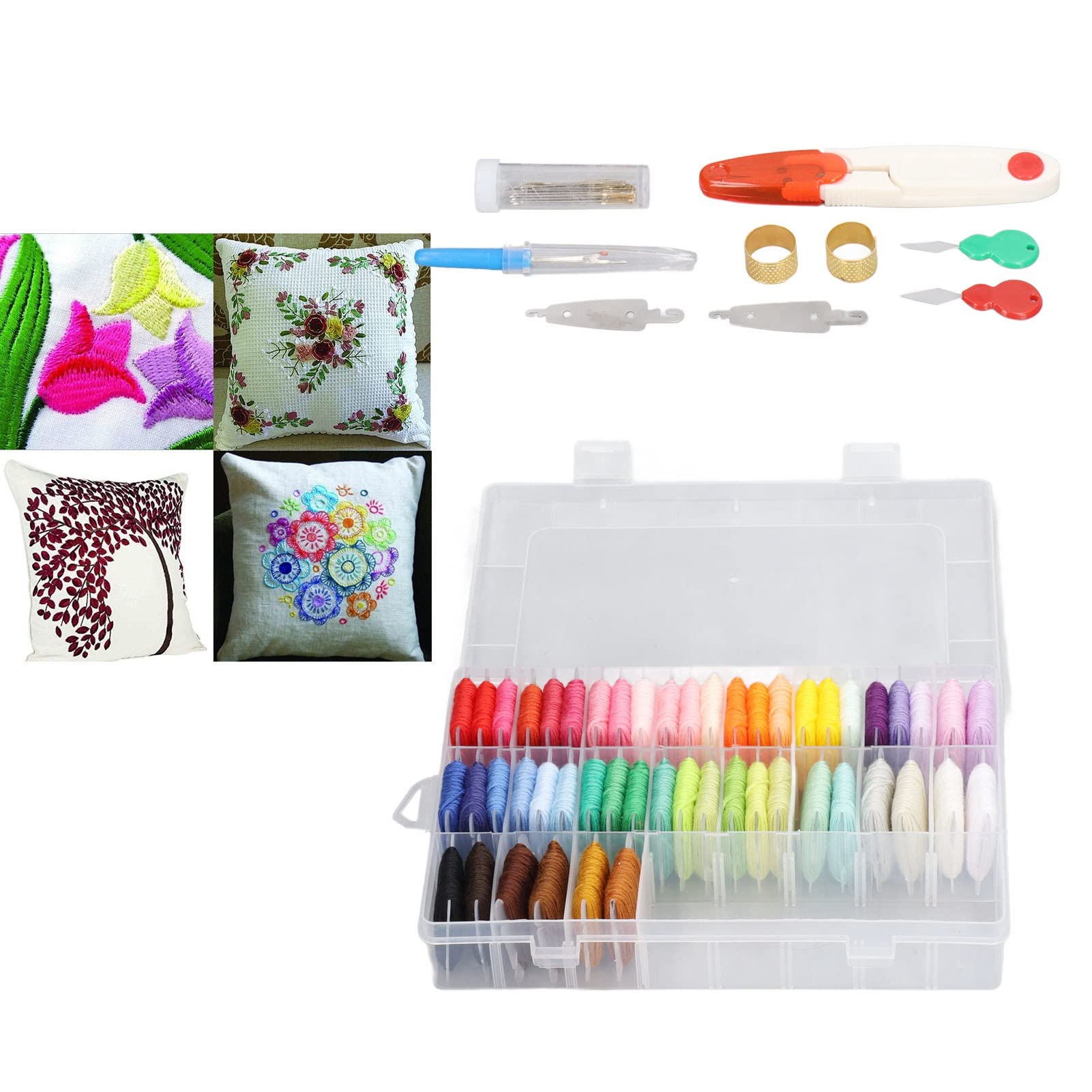 Borduurgaren, 24 kleuren, 8 m, strengen voor kruissteek, vriendschapsarmbanden, om te knutselen, borduren, vlechten, haken, naaien, voor volwassenen, kinderen en beginners