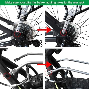 Bike Cargo Rack Bungee Cargo Net & Reflective Logo Universal Adjustable Bicycle Rear Luggage Touring Carrier Racks 25kg Capacity Mountain Road Bike for 26