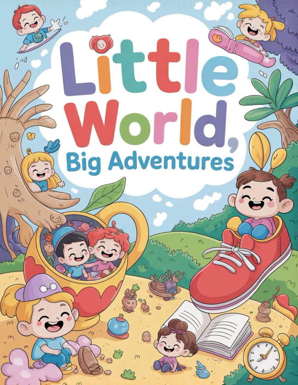Little World, Big Adventures: Tiny Friends in Everyday Life – Coloring Book for Kids
