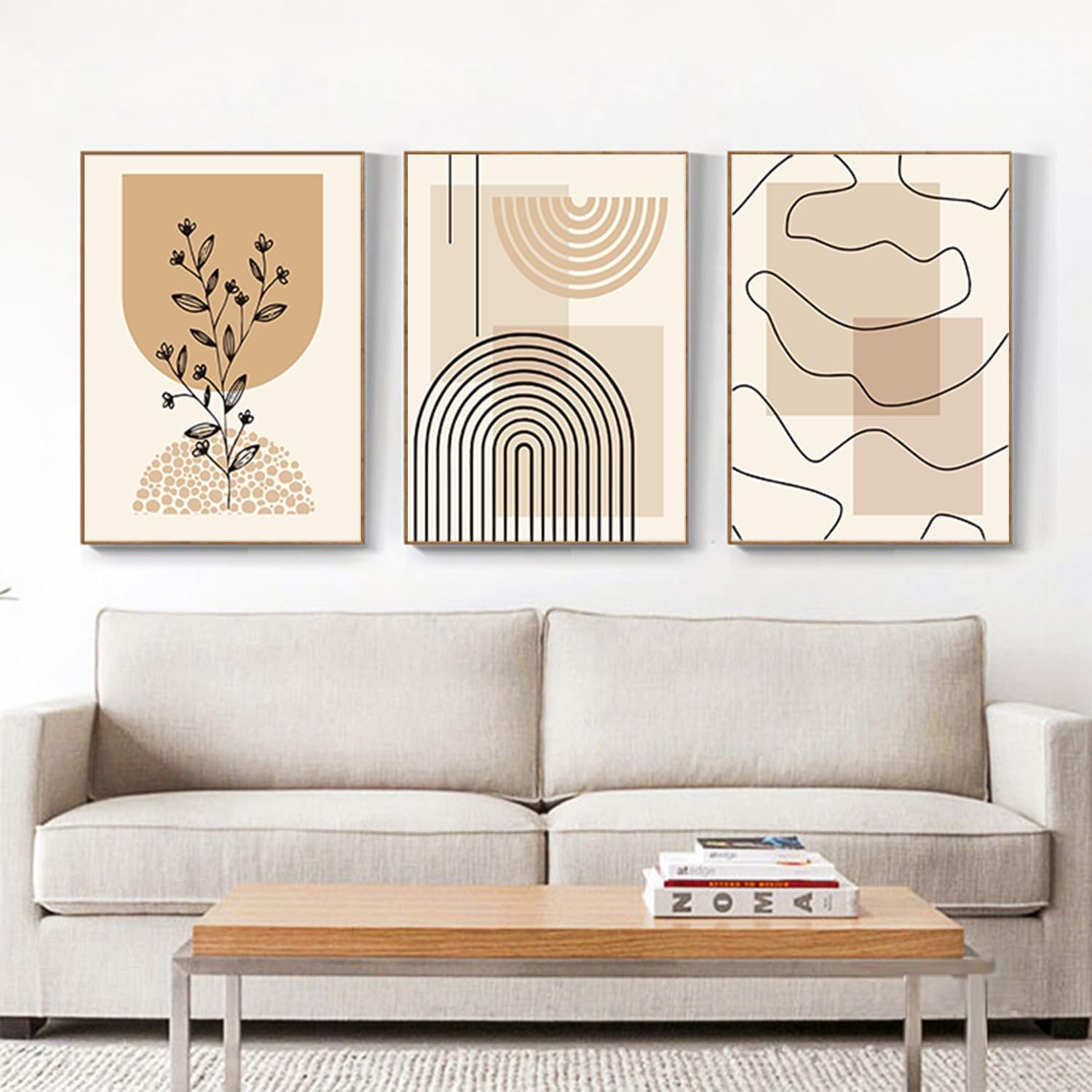 PYNVDD Canvas Poster, Modern Minimalist Abstract Wall Art, Bohemian Poster Set, Geometric Wall Decoration - Image 2