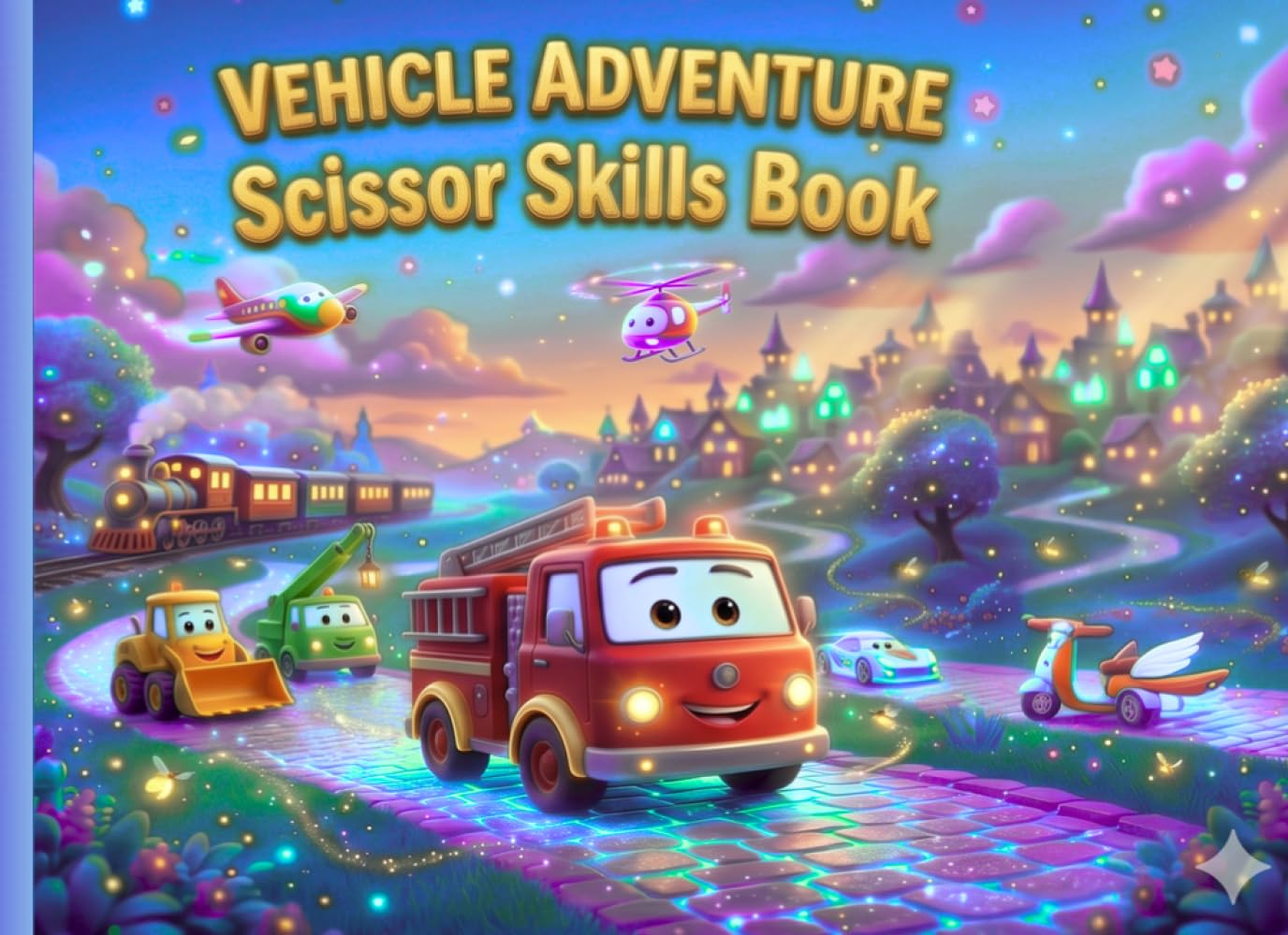 Vehicle Adventure Scissor Skills Book: Fun Scissor Skills, Cutting & Learning Activities for Kids who Love Vehicles Ages 3–8
