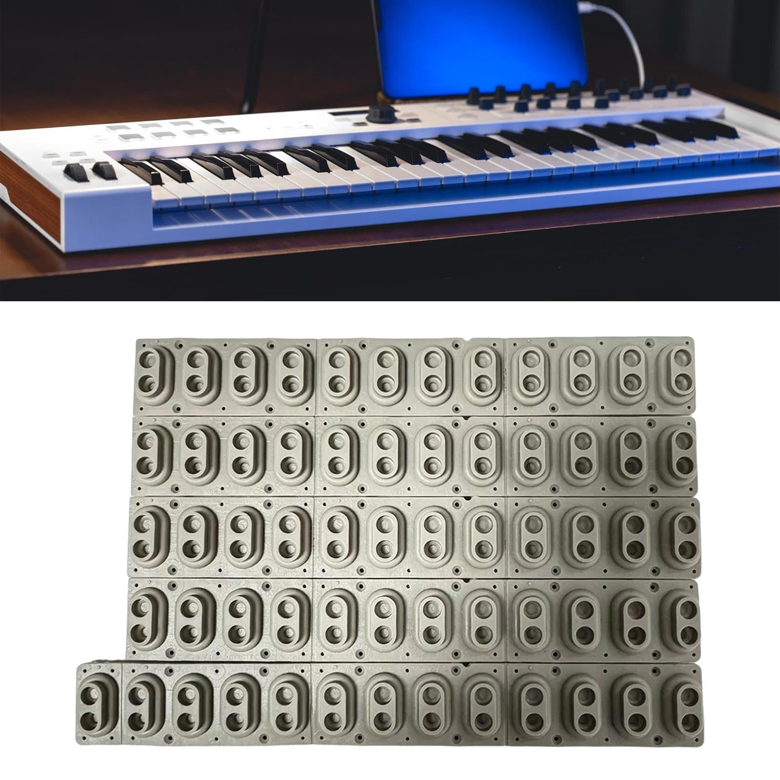 Amagogo 5 pezzi di striscia conduttiva per tastiera, accessori per pianoforte elettronico,