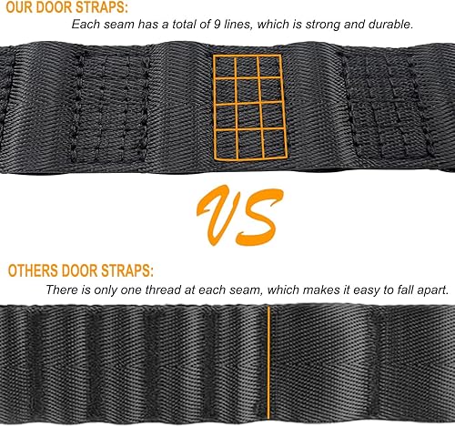 Miniatura 5 de Correa de puerta ajustable para Jeep Wrangler TJ JK JKU JL JLU correas de control de puerta resistentes para Jeep Door Limiting Check Strap para