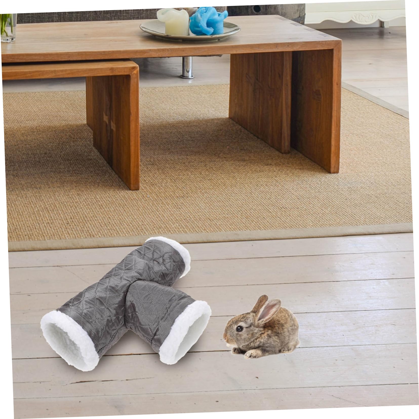 Totority Small Pet Tunnel Warm Fleece Hideout for Hamsters Gerbils and Guinea Pigs Cozy Winter Tube Bed Random Colors Hamster Nest for Small Animals