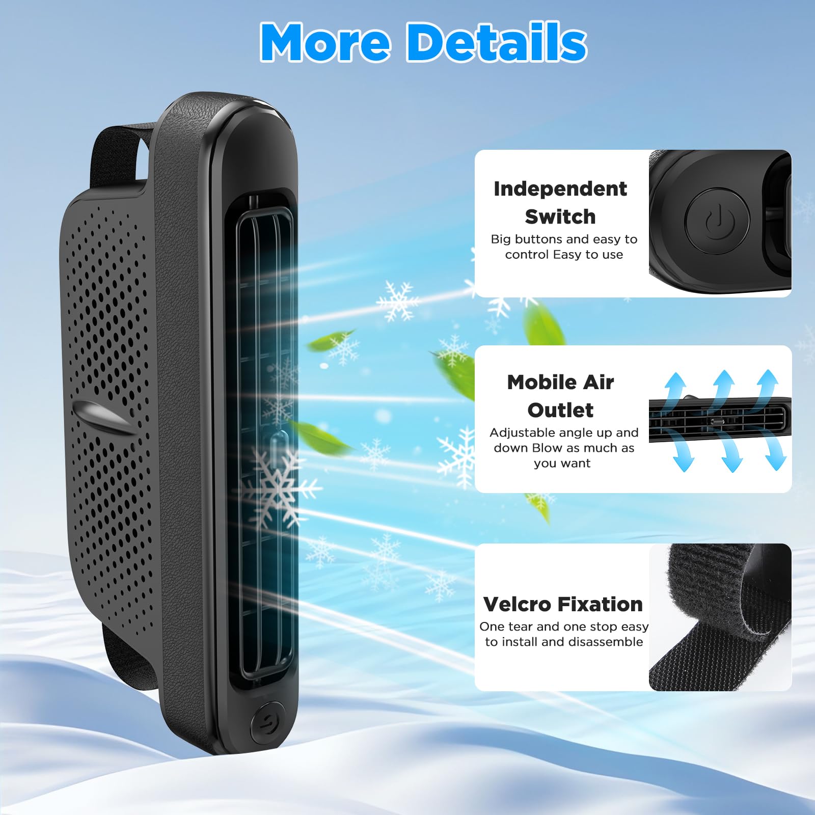 Ventilatore Auto Ventilatore USB per Auto Ventilatore di Raffreddamento Del Sedile Auto Veicoli Ventola di Raffreddamento Elettrica con 3 Velocità Per SUV Camper Camion Seggio d'ufficio