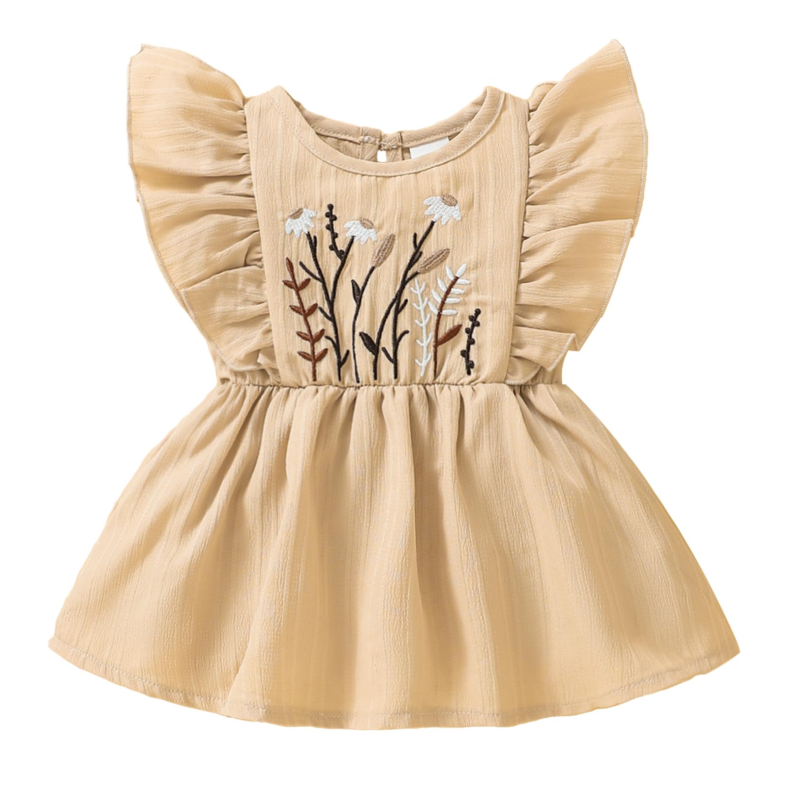 Toddler Baby Girl Romper, Lace Ruffle Ribbed Romper Suspender Skirt Summer Toddler Baby Girl Outfits