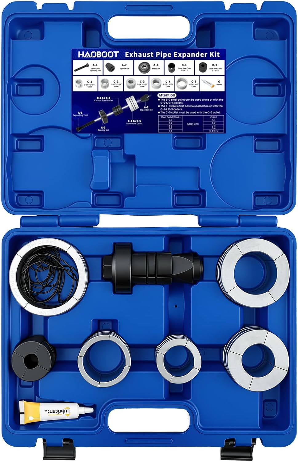 1-5/8'' to 4-1/4'' Exhaust Pipe Expander Tool For Hex 28mm