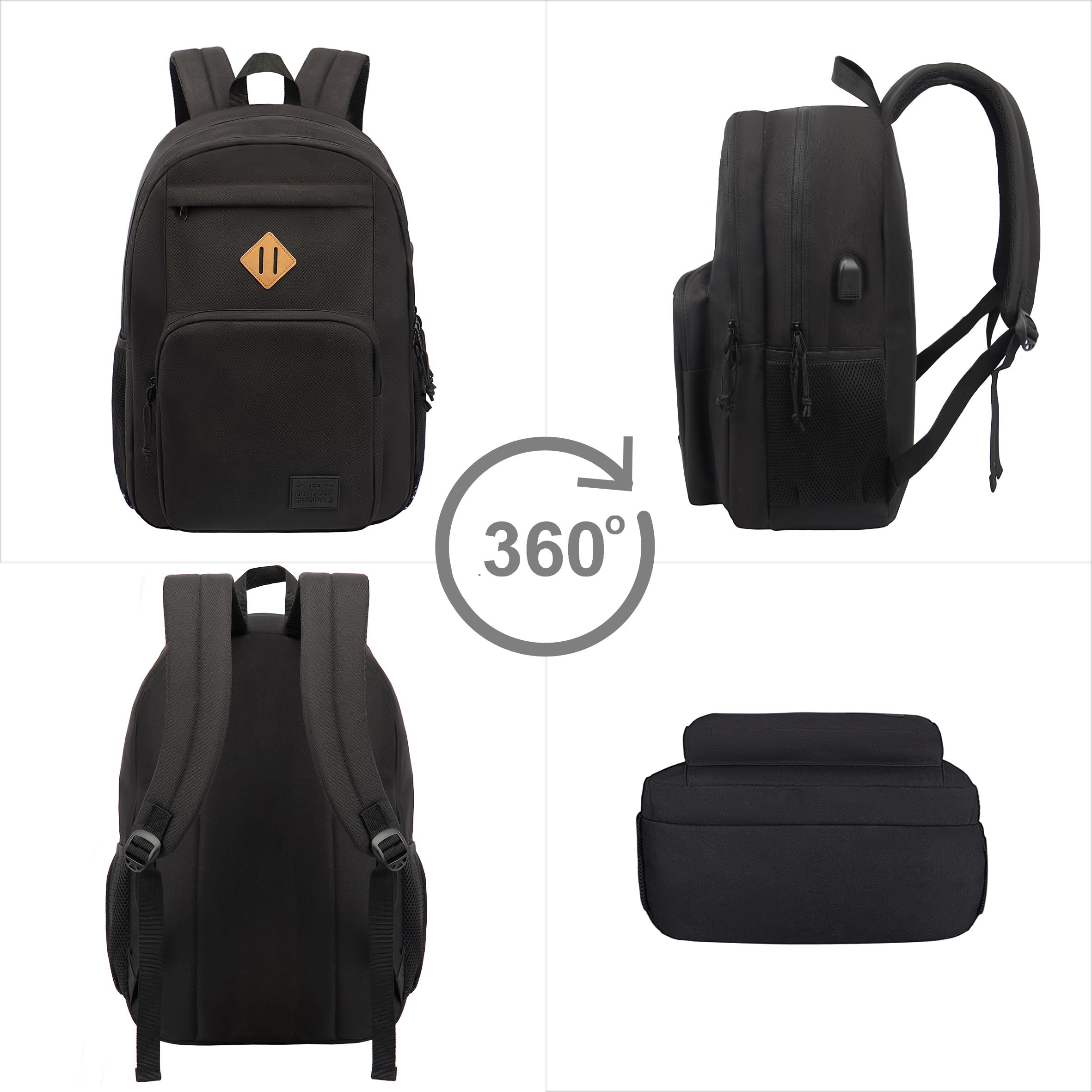 KEOFID Sac à Dos pour Ordinateur Portable pour Homme et Femme