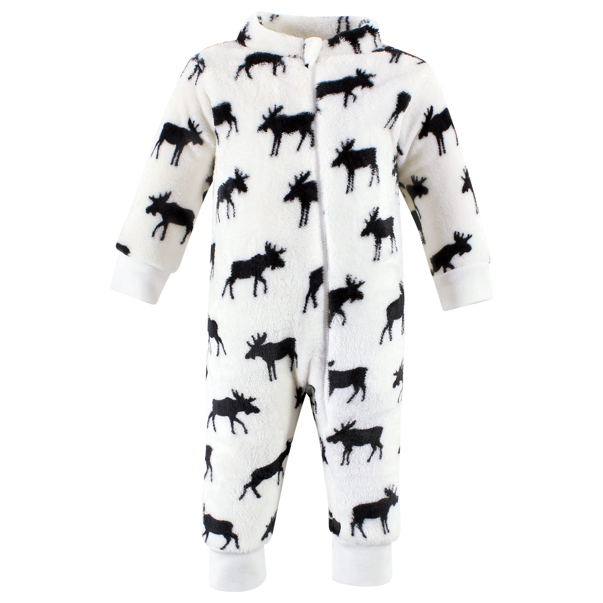 Hudson baby Plush Jumpsuits Overol Felpa, Oso de Invierno, 12-18 Meses Unisex bebé