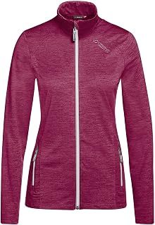 maier sports Women's Burray Midlayer Fleece Jacket Summer Jacket Red Plume Melage