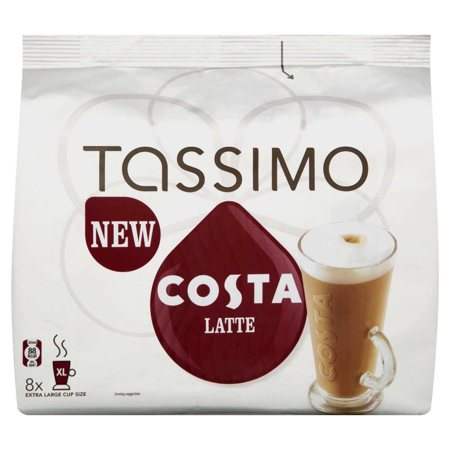 Tassimo Costa Latte 3 Pack, 24 T-Discs