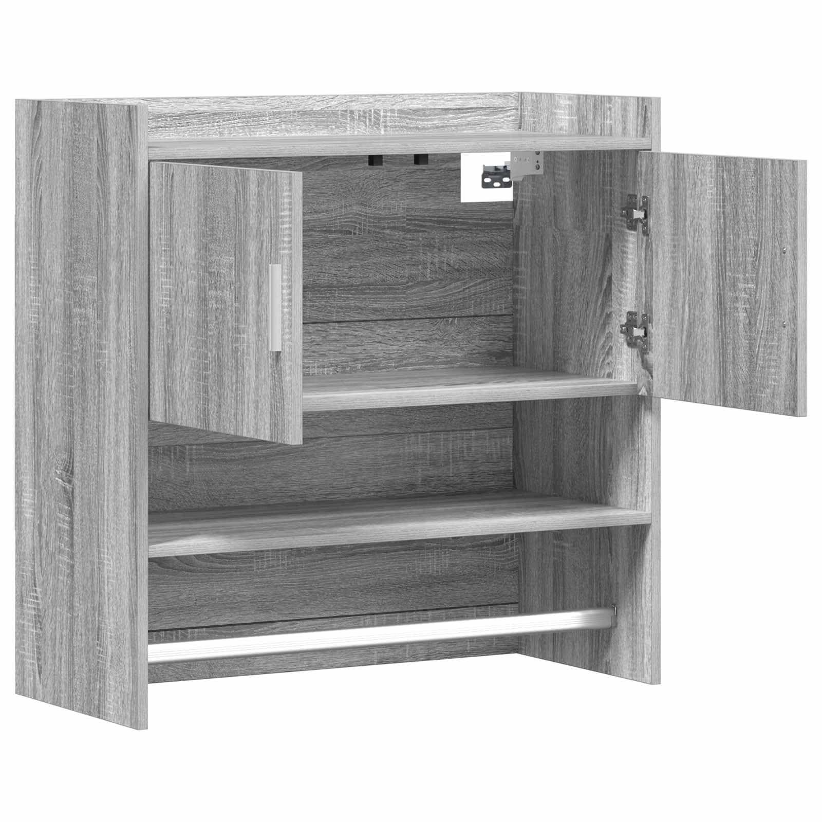 Étagère murale Sonoma grise 80 x 36 x 80 cm