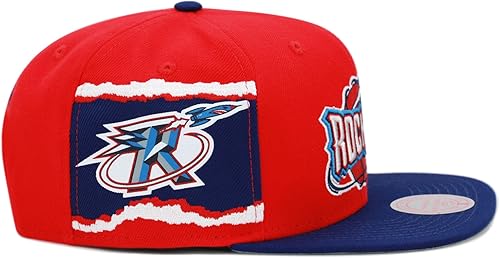 Miniatura 2 de Mitchell & Ness Houston Rockets NBA Jumbotron Snapback Gorra ajustable - RojoRoyal, Rojo -