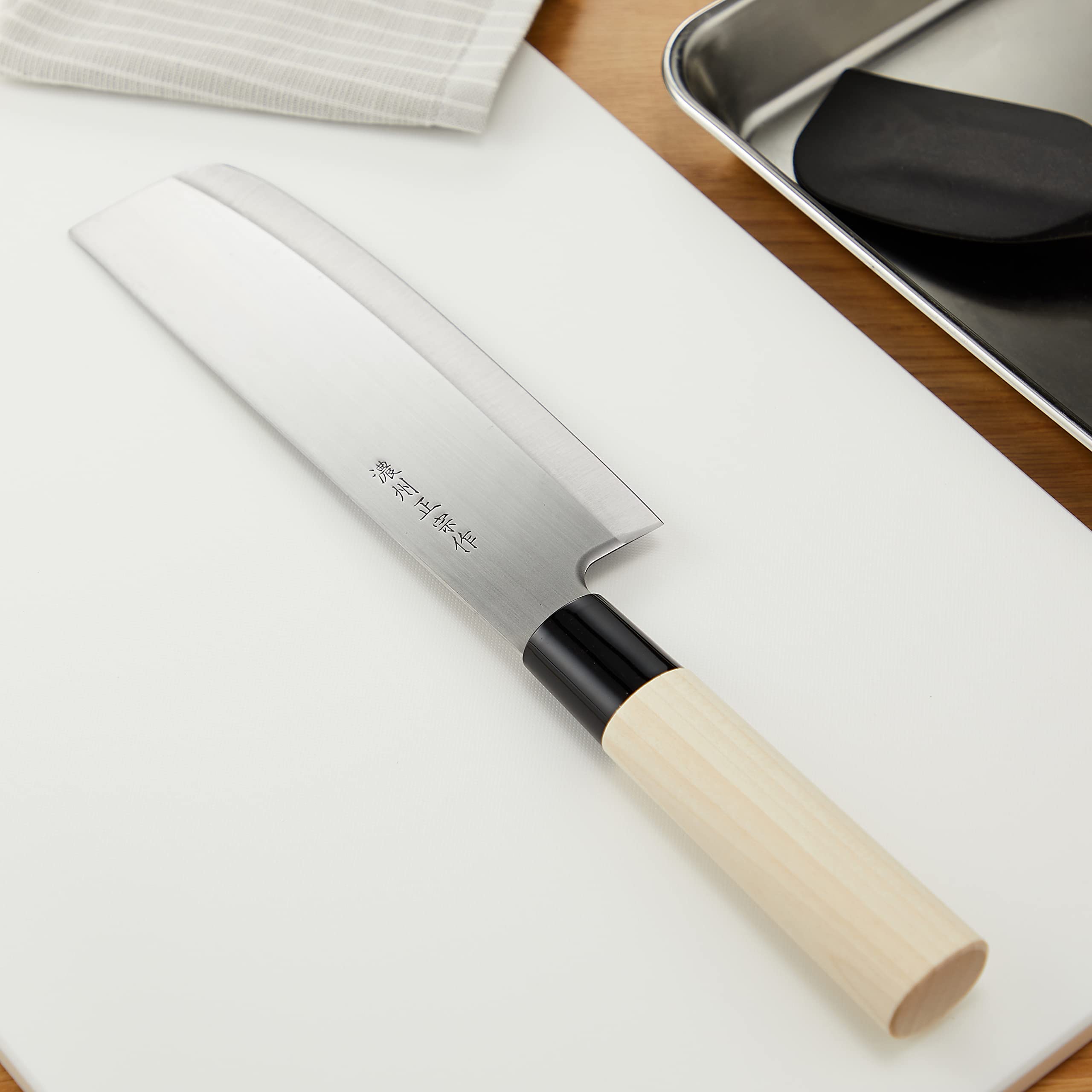 Amazon｜佐竹産業 包丁 菜切包丁 日本製 160mm 濃州正宗作 白木 