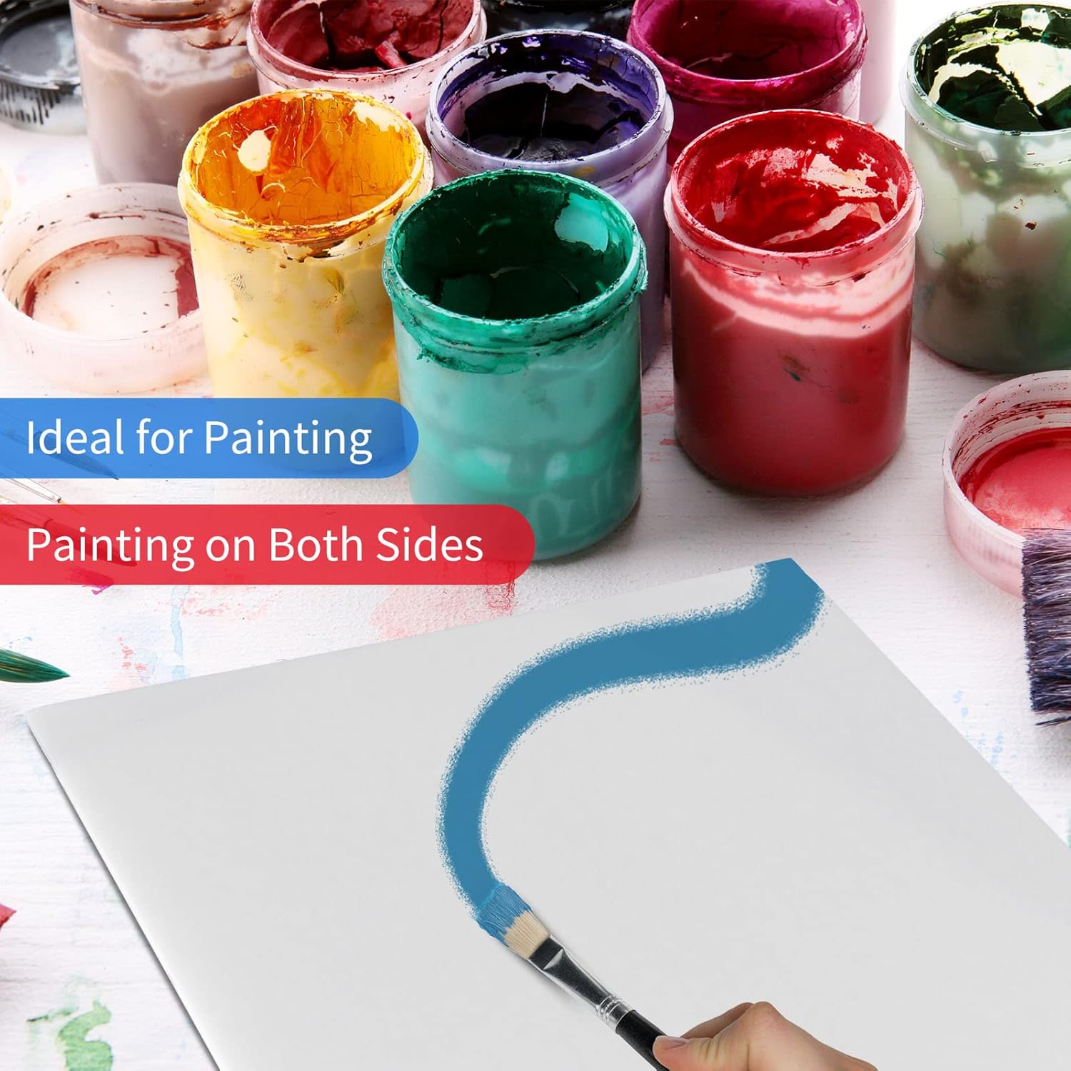 50 Pcs White Foam Board 11 x 14 Foam Core Baking Board 1/8 Thickness Mat Boards White Poster Board Sheets Polystyrene Poster Board Signboard for Presentations School Office Art Craft : Office Products