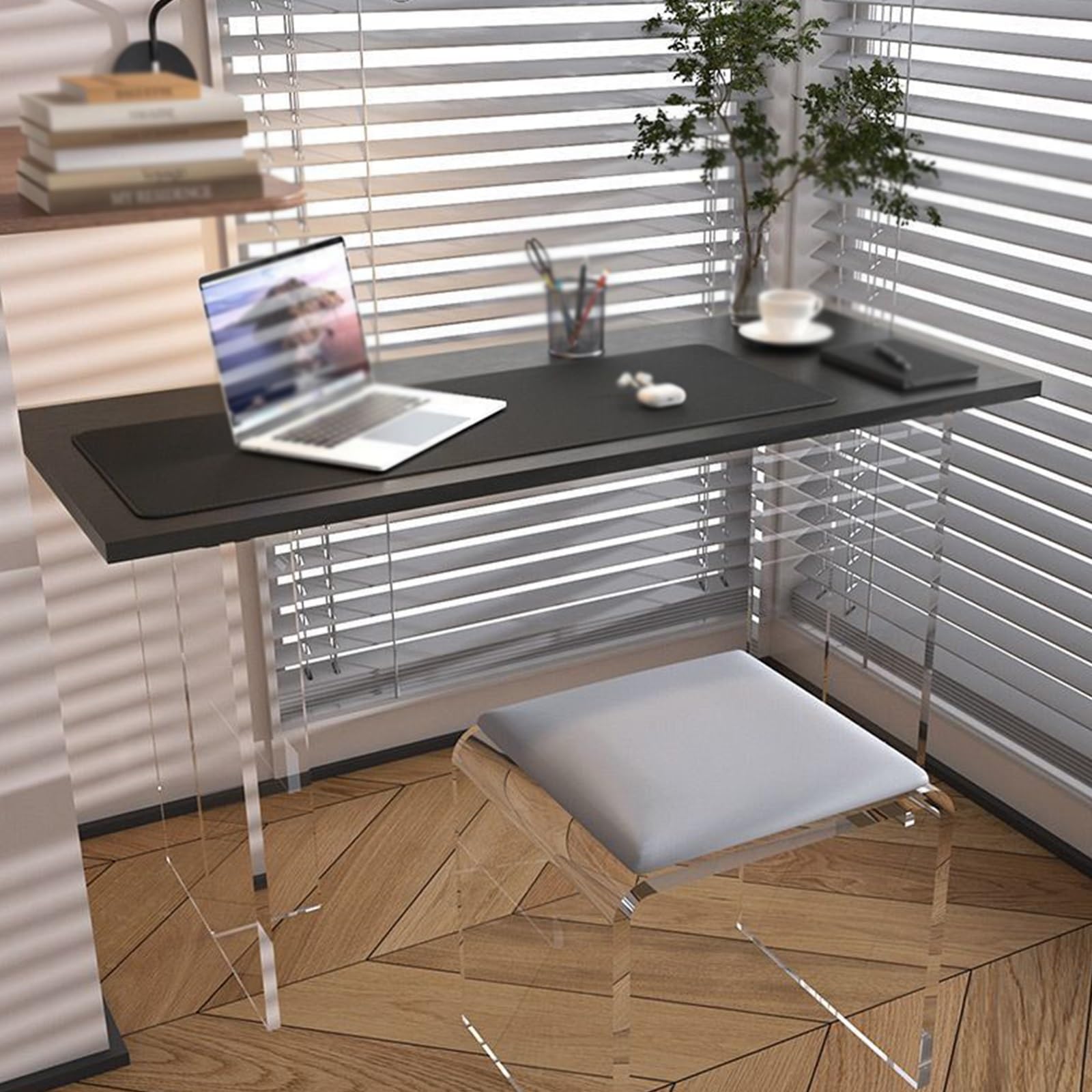 Mobilier d'affaires fonctionnel marron compact pour petits espaces
