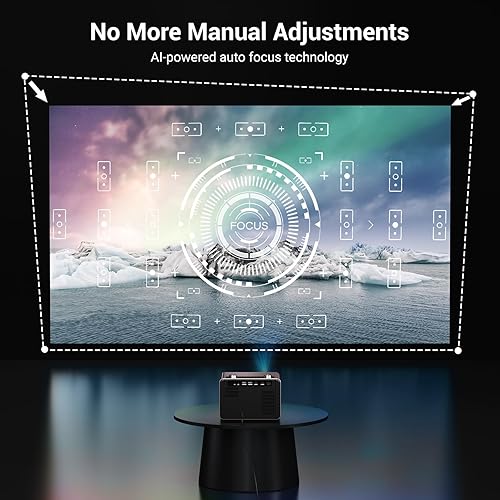 HAPPRUN Proiettore Full HD Con Bluetooth – Wi-Fi Integrato – Cinema A Casa Con Qualità D'Immagine Nitida - 2