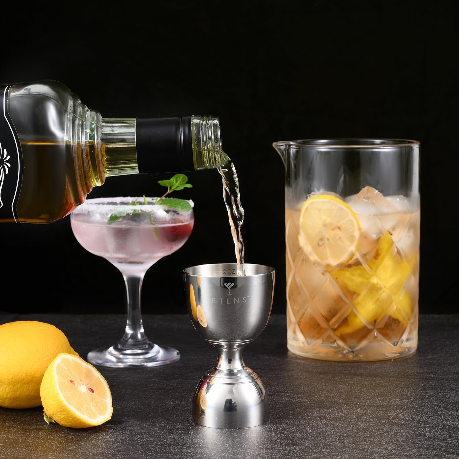 Pro Jigger for Bartending – 1oz 2oz Double Side Alcohol Measuring Bar Tool, Heavy Duty Bell Jigger, Weighted Stainless Steel Drink Measurer, Cocktail Shot Measure, Rustproof & Dishwasher Safe - Image 6