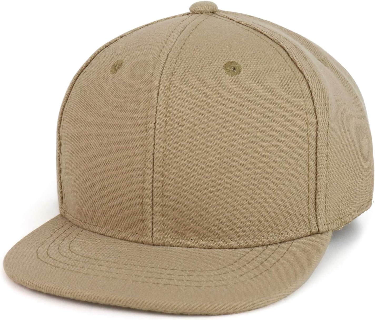 Trendy Apparel Shop Infant to Toddler Kid's Plain Structured Flatbill Snapback Cap