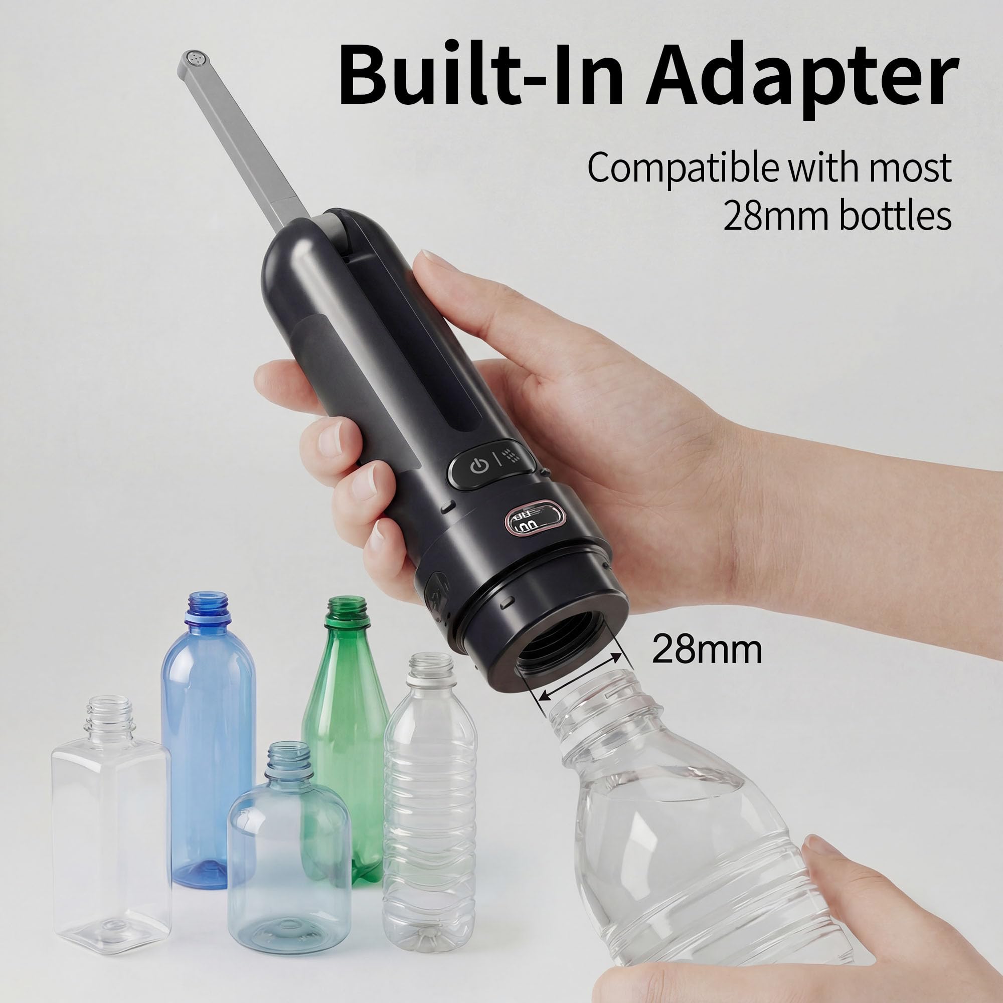Tragbares Bidet für Reisen, persönliche Hygiene-Sprühflasche für Damen und Herren, mobiles Bidet, tragbar für Toilette, elektrischer Handheld, Hochdruck, faltbar, USB-C batteriebetrieben