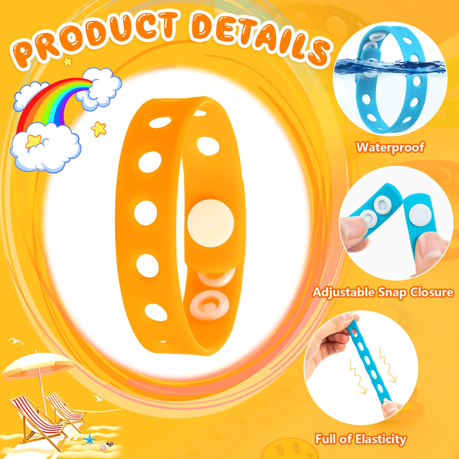 20 pulseras de silicona con dijes, pulseras de 8 pulgadas a granel para niños, pulseras de silicona ajustables de goma para sostener los dijes de zapatos para regalo de estudiantes, 8 pulgadas 6