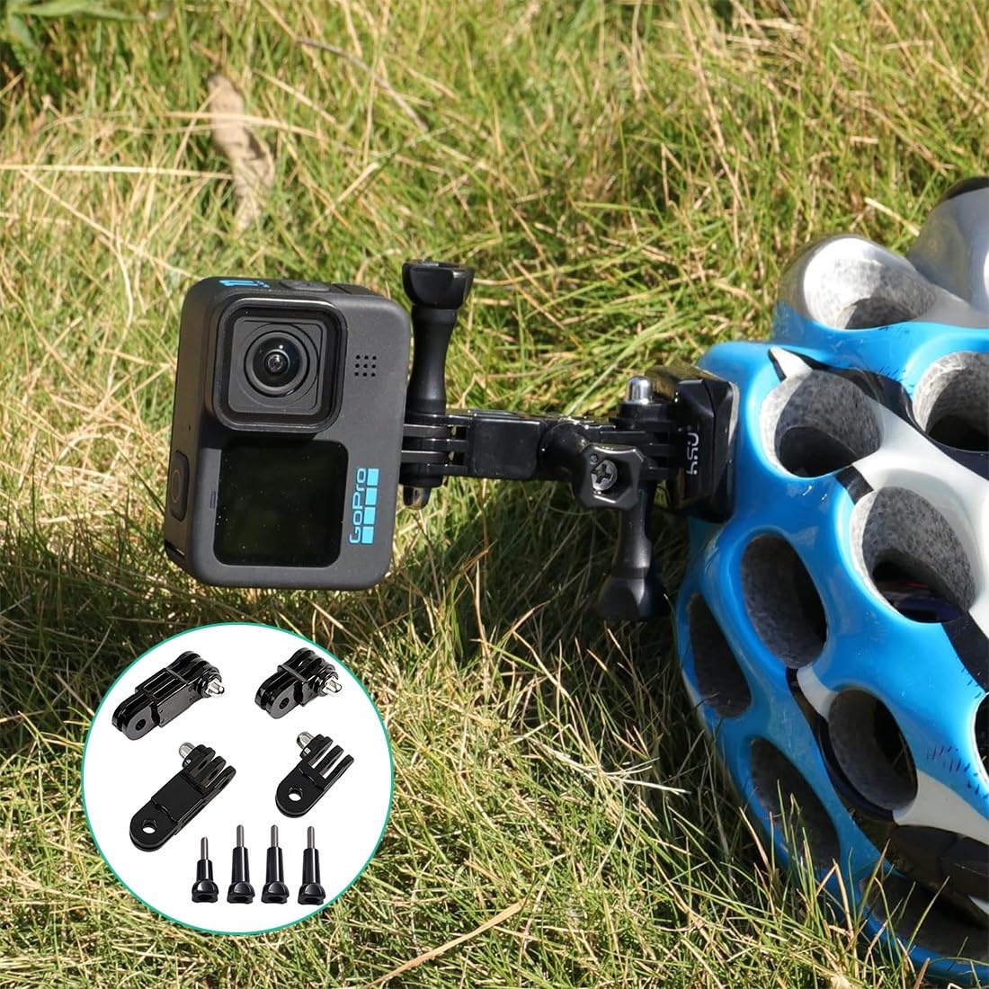 Lot De 17 Bras Pivotants Réglables – Extension 3 Voies Adaptateur Pour Trépied / GoPro / Caméra Sport – 8 Vis De Serrage – Léger Et Polyvalent