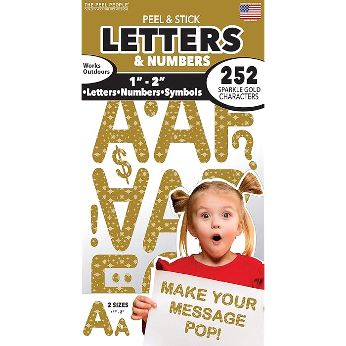 Buy The Peel People Peel and Stick Letters and Numbers AcidFree, Non