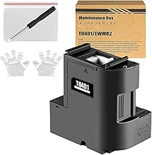 T04D1 / T04D100 Boîte de Maintenance de l'encre Compatible pour Epson ET-4850 ET-4856 ET-5150 ET-5170 ET-15000 ET-M1170 ET-M1180 ET-M2170 ET-M3170 Imprimante Boîte de Maintenance C13T04D100, 1 Pack