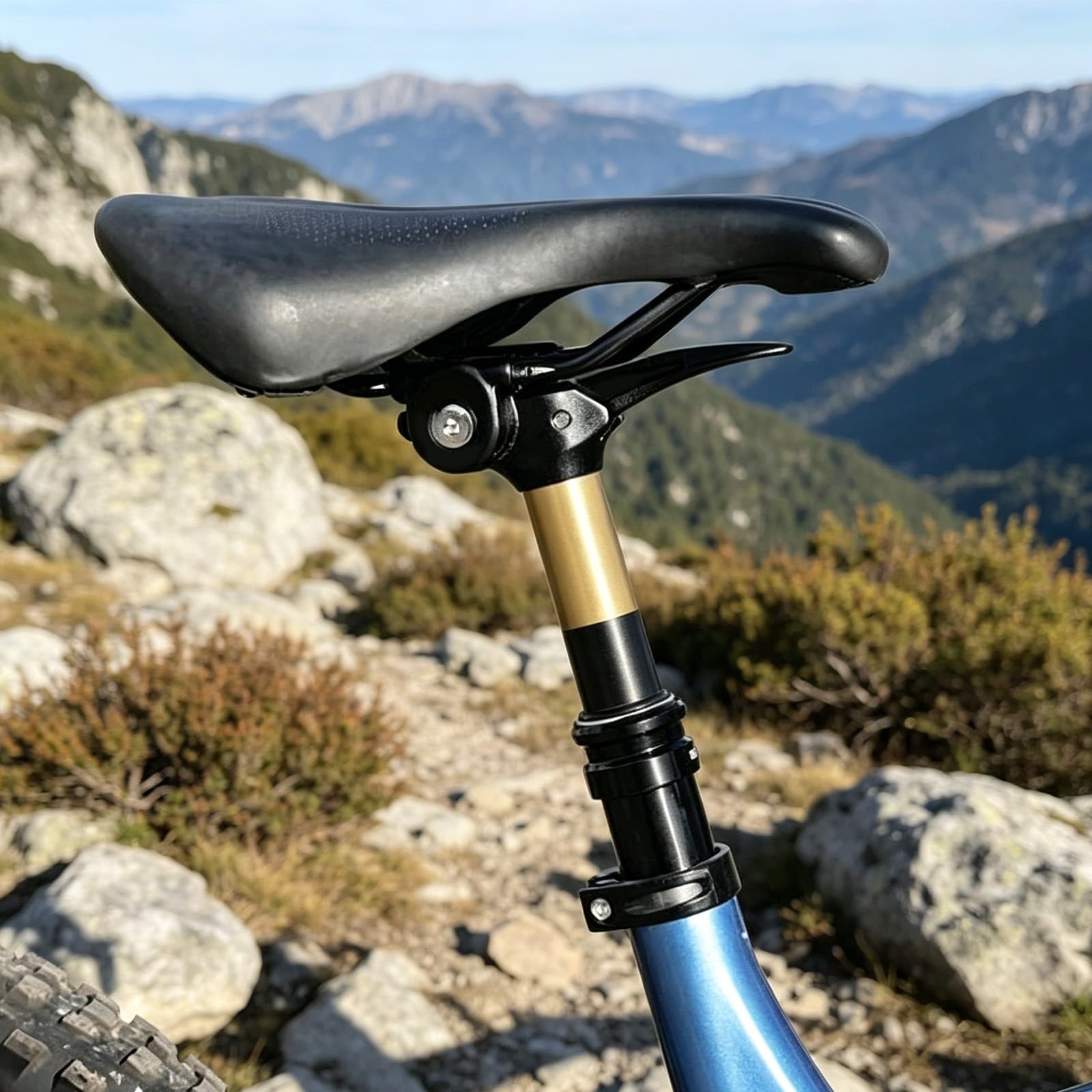 Reggisella telescopico per bicicletta, 27,2 mm/30,9 mm/31,6 mm, reggisella idraulico abbassabile, altezza regolabile, per MTB, ghiaia, bici da corsa, E-MTB, portata fino a 120 kg
