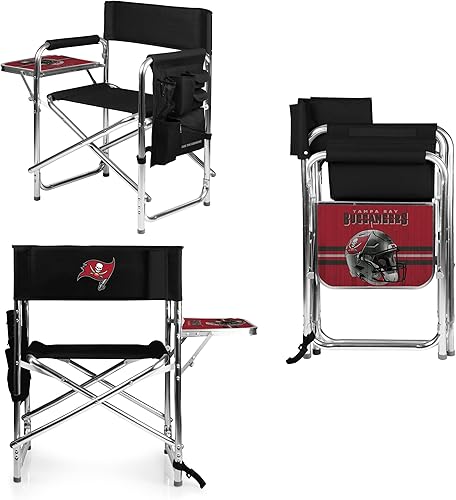 PICNIC TIME Mesa auxiliar deportiva de la NFL, playa, silla de campamento para adultos