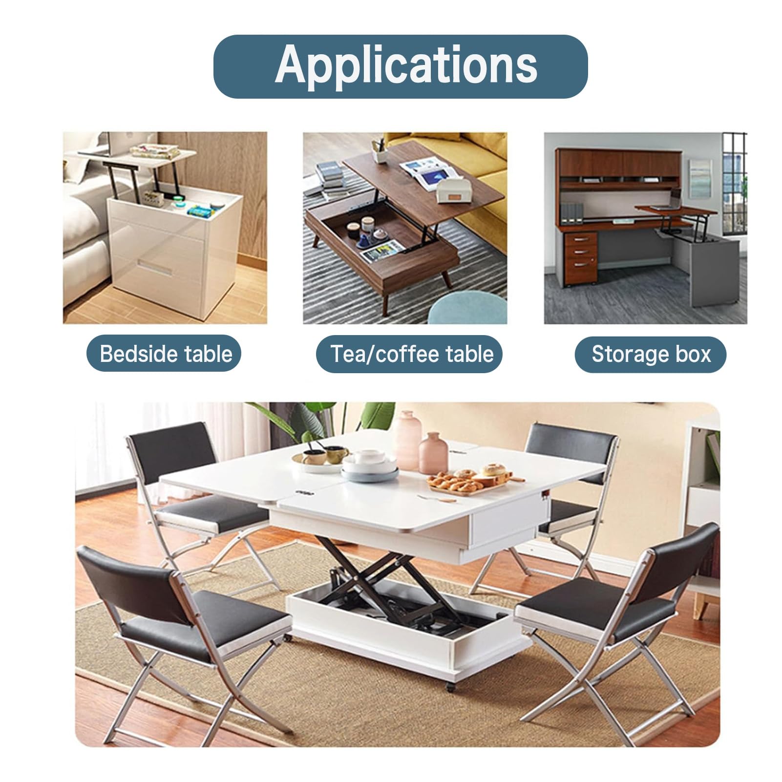 Mesa elevadora de tijera eléctrica, plataforma de trabajo ajustable en altura, capacidad de 20/100/150 kg con control remoto inalámbrico, ideal para uso en casa y oficina