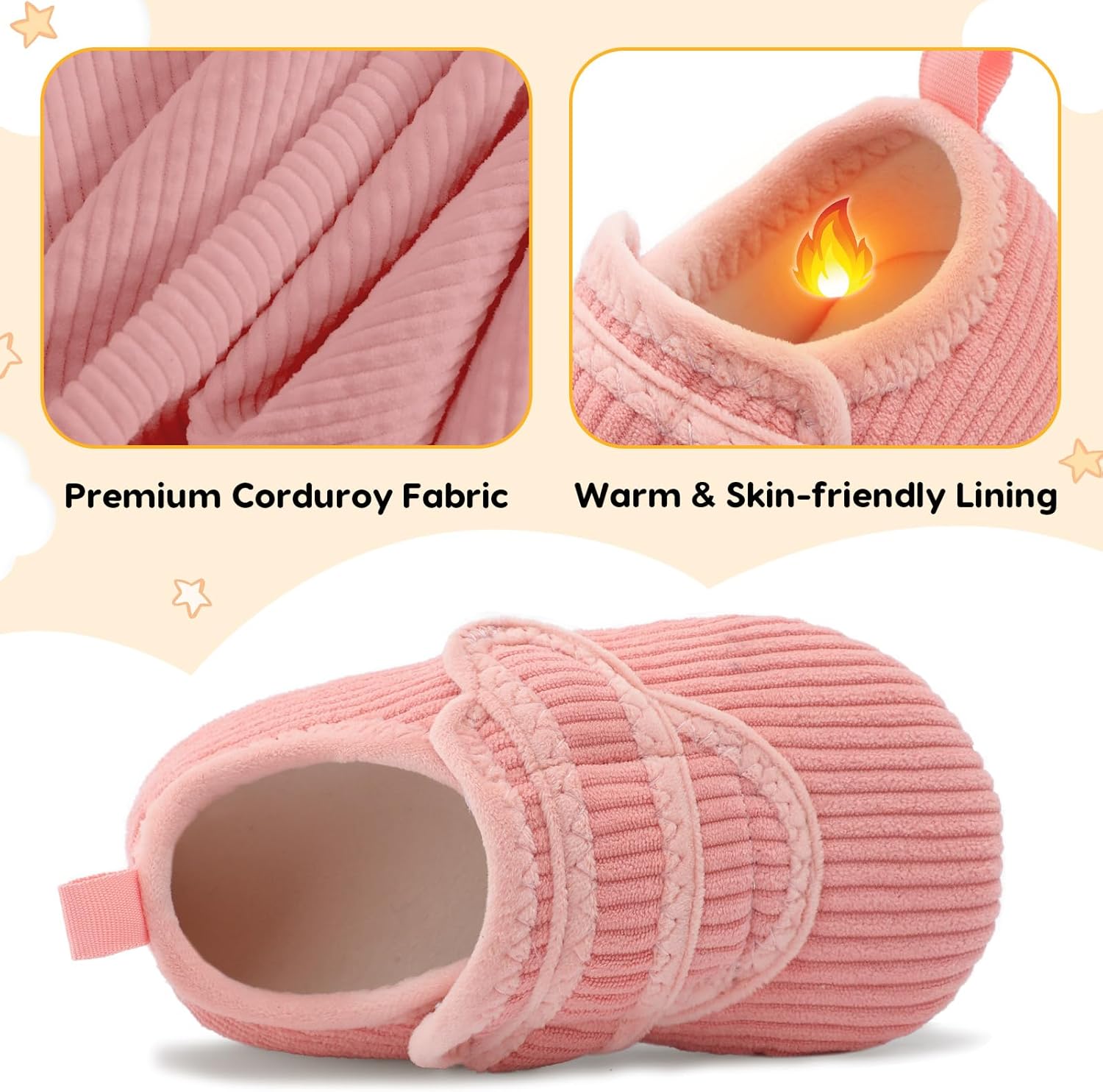 LeIsfIt Toddler Slippers Boys Girls House Shoes Soft Warm Kids House Slippers Slip on Cozy Bedroom Sock Shoes Non-slip Indoor Outdoor Slipper Shoe - Image 4