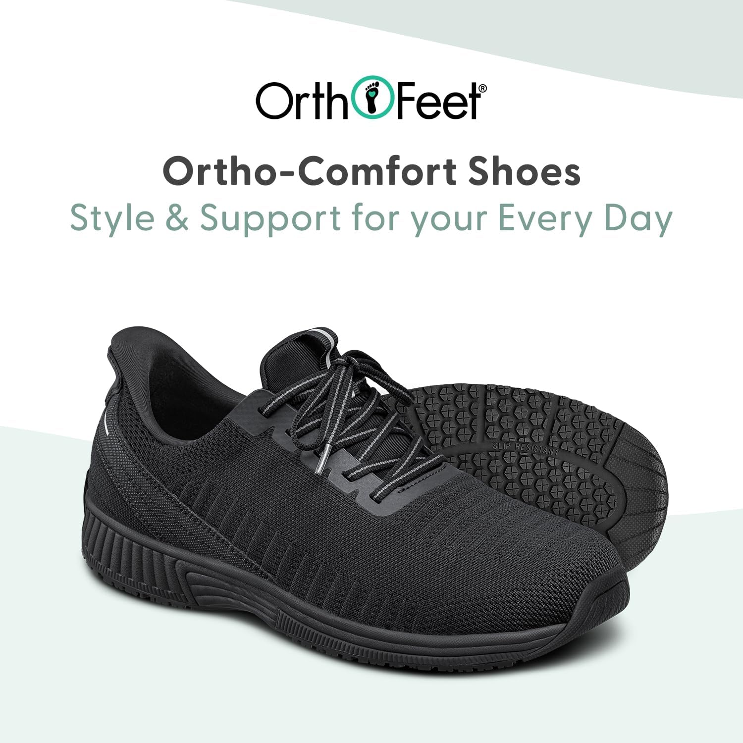 Orthofeet Men's Orthopedic Knit Yari Hands-Free Sneakers - Image 7