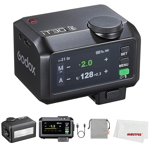 Godox iT30 Pro S iT30Pro S iT30Pro-S iT30ProS Mini Flash for Sony Camera, TTL Auto-Exposure, HSS 1/8000 Seconds, 2.4G Wireless Xsystem, 2.8" Full-Color Touchscreen (Black)