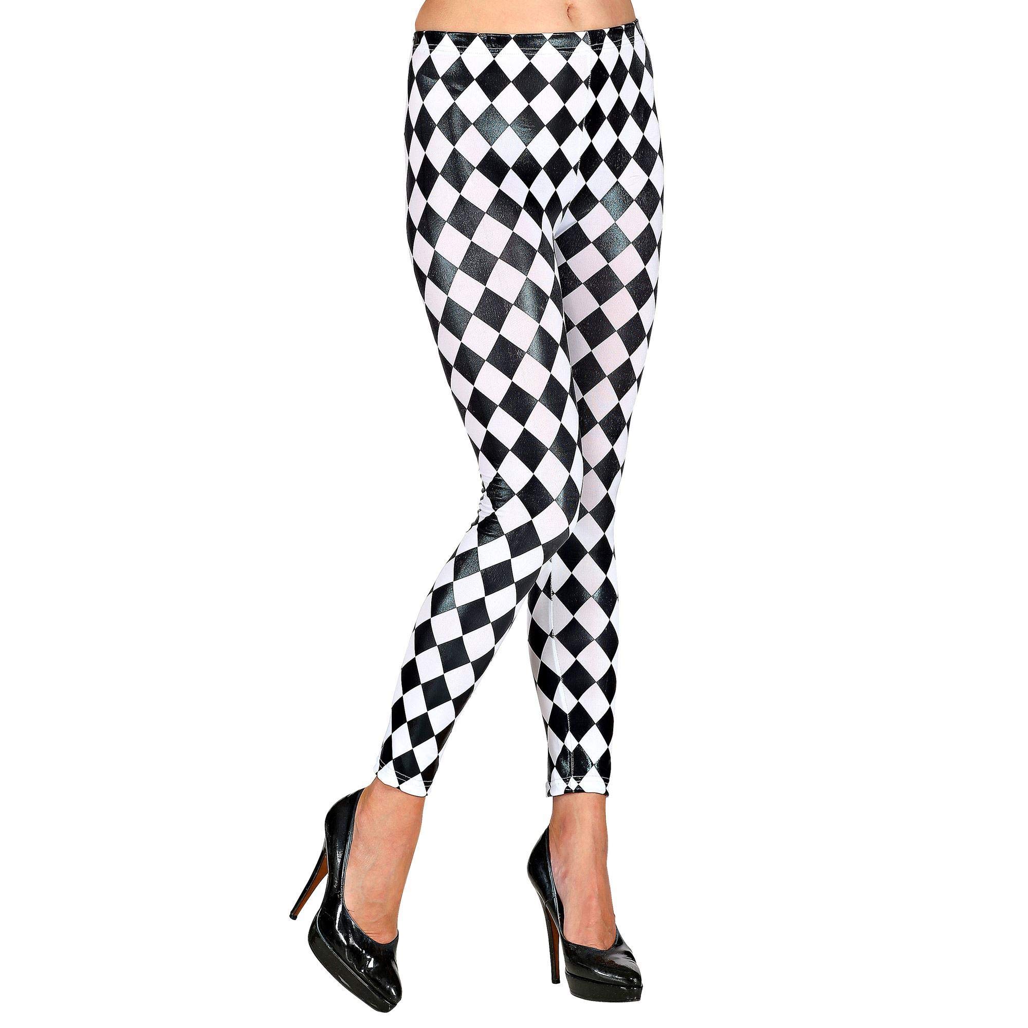 Leggings Femme Motif Losange Arlequin - Style Festif Halloween - Polyester Extensible - Pour Fête Ou Décontracté