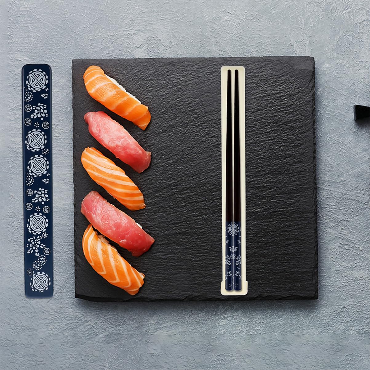 Baguettes avec Étui de Rangement, 2 Sets Bois Abs, Légères