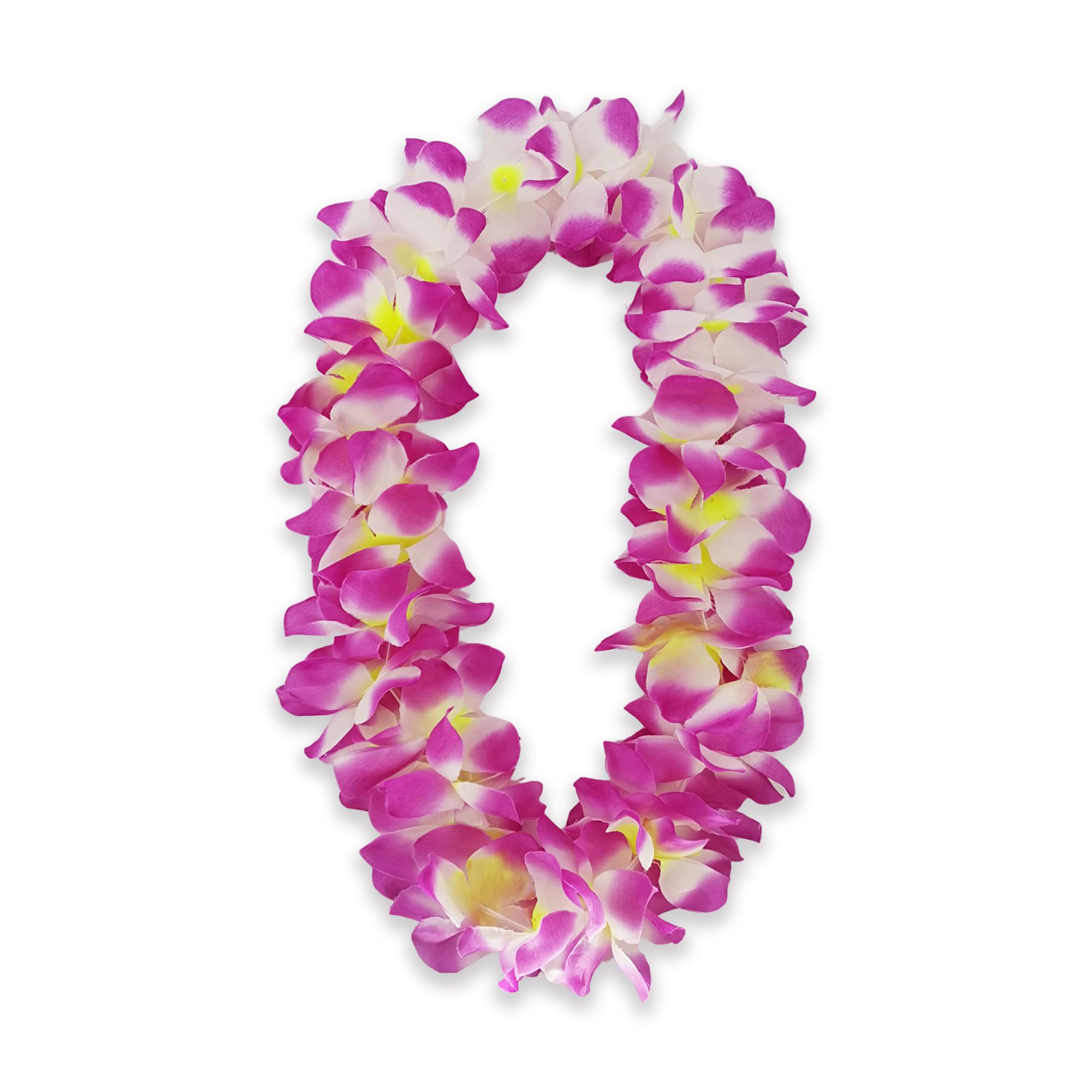 Hawaiian Flower Leis – Jumbo Silk Luau Garlands | Tropical Aloha Party Decorations, Thickened & Oversized for Hawaiian Themed Events, Birthdays, Beach & Summer Parties (Purple)