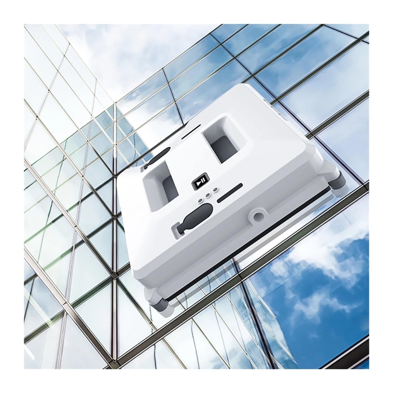 Robot Window Cleaner with Sprayer Home Appliance Smart Remote Controls Square High Suction for Window Wall Washing Water Spray for Smooth Surfaces