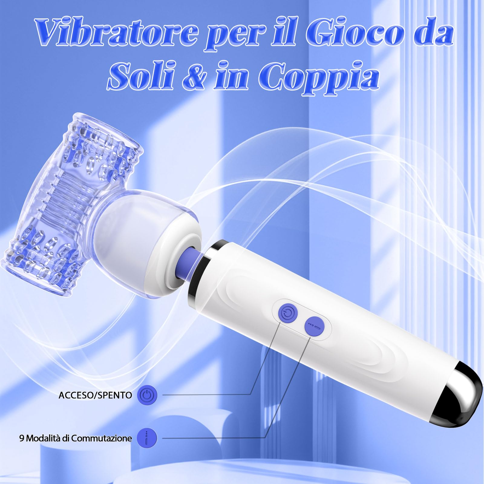 Vibratore Sex Toys Donna Uomo con Accessorio Masturbatore Maschile, Vibratoreper Donna Professionale Masturbatore Uomo con 9 Modalità, Vibratore Massaggiatore Clitoride Sexytoysys per Uomo Coppia