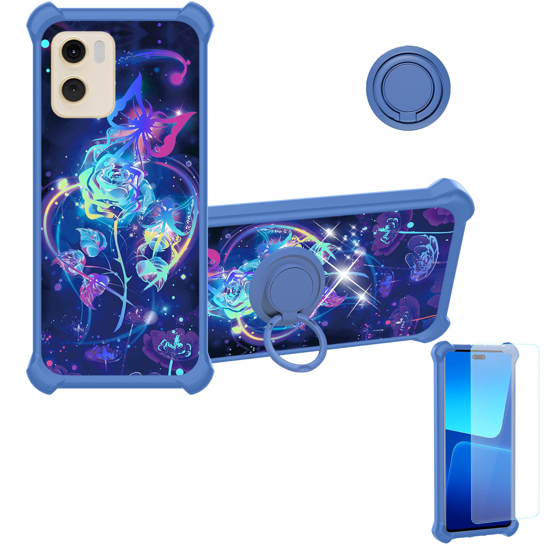 Amazon.com: Jambophone Jp1 Case Compatible for Jambo Phone Jambophone Jp1  Phone Case Cover [with Tempered Glass Screen Protector][Hard PC + Soft  Silicone][Ring Support] [Colorful Reflect Light] IMDL-LMG : Cell Phones &  Accessories