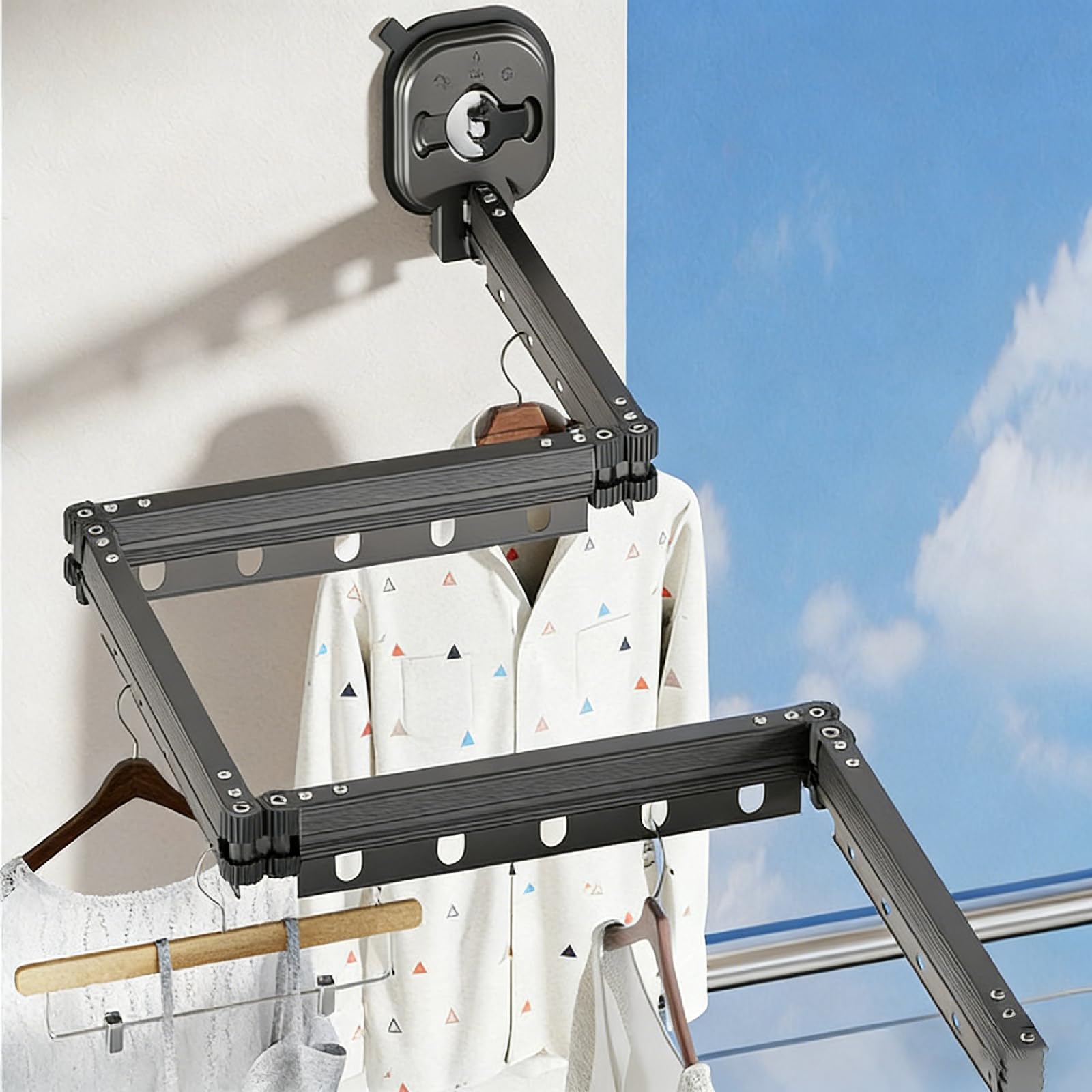 GLDYTVF Foldable Shower Curtain Rod Waterproof Telescopic Tension Rod Adjustable Bathroom Curtain Pole Rustproof & Easy to Install Perfect for Home & Travel