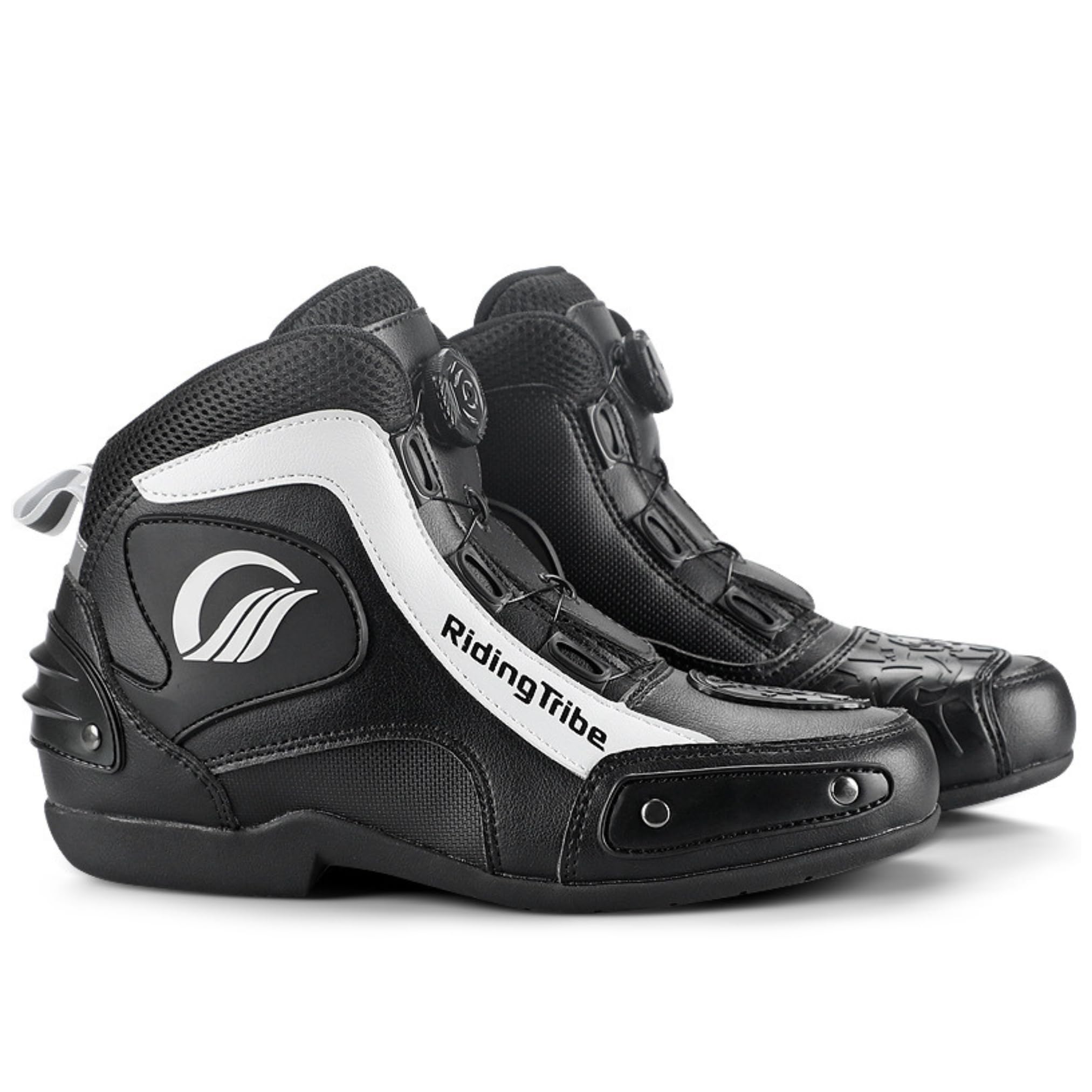 Botas de Moto para Hombre/Mujer con Protecciones – Botines de Motociclismo de Cierre Rápido, Antideslizantes, Resistentes al Desgaste, Cómodos para Carretera, Touring y Off Road