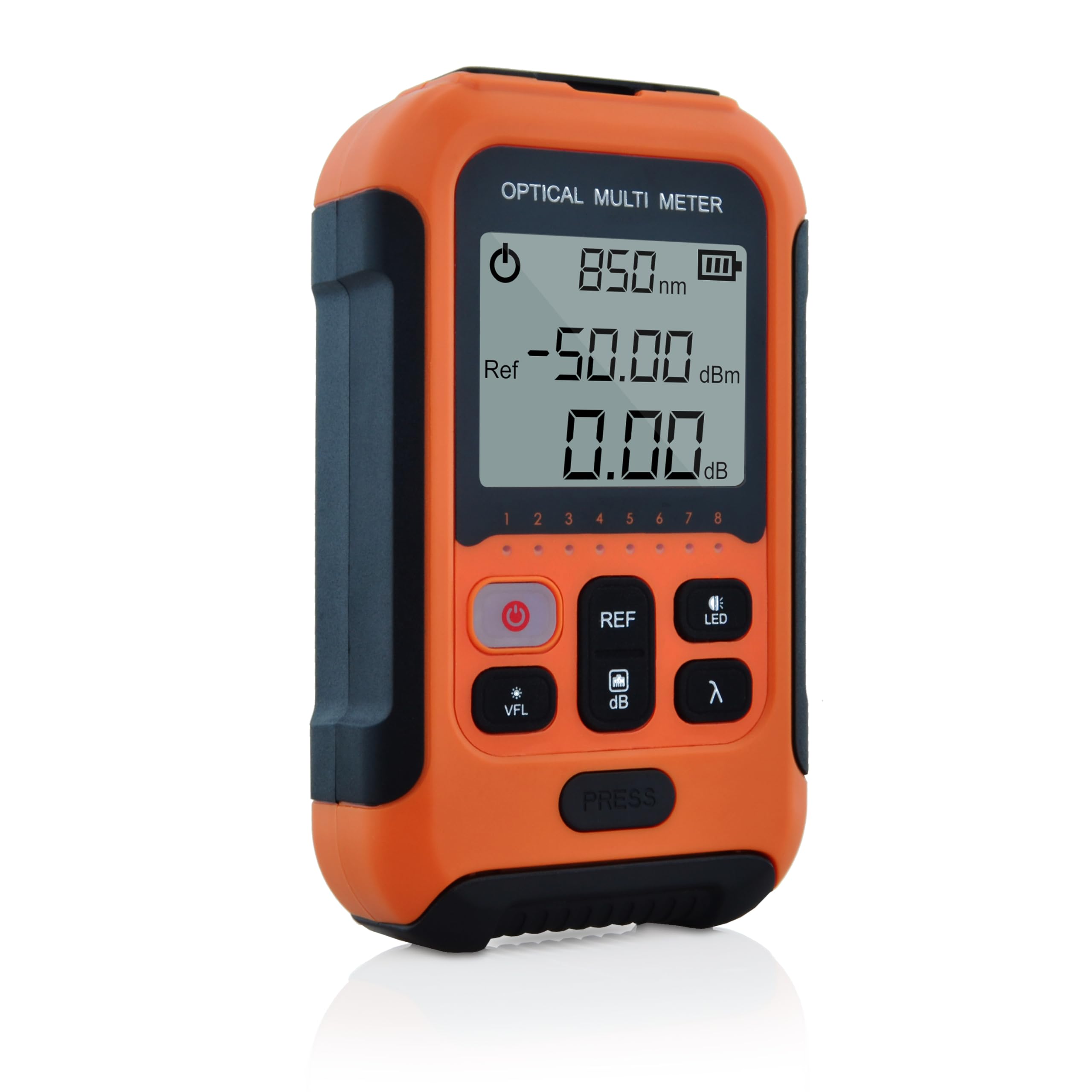 Optisches Leistungsmessgerät 800~1700nm -50~+26dBm 650nm 30km VFL FTTH Optical Fiber Power Meter SS103PVC12