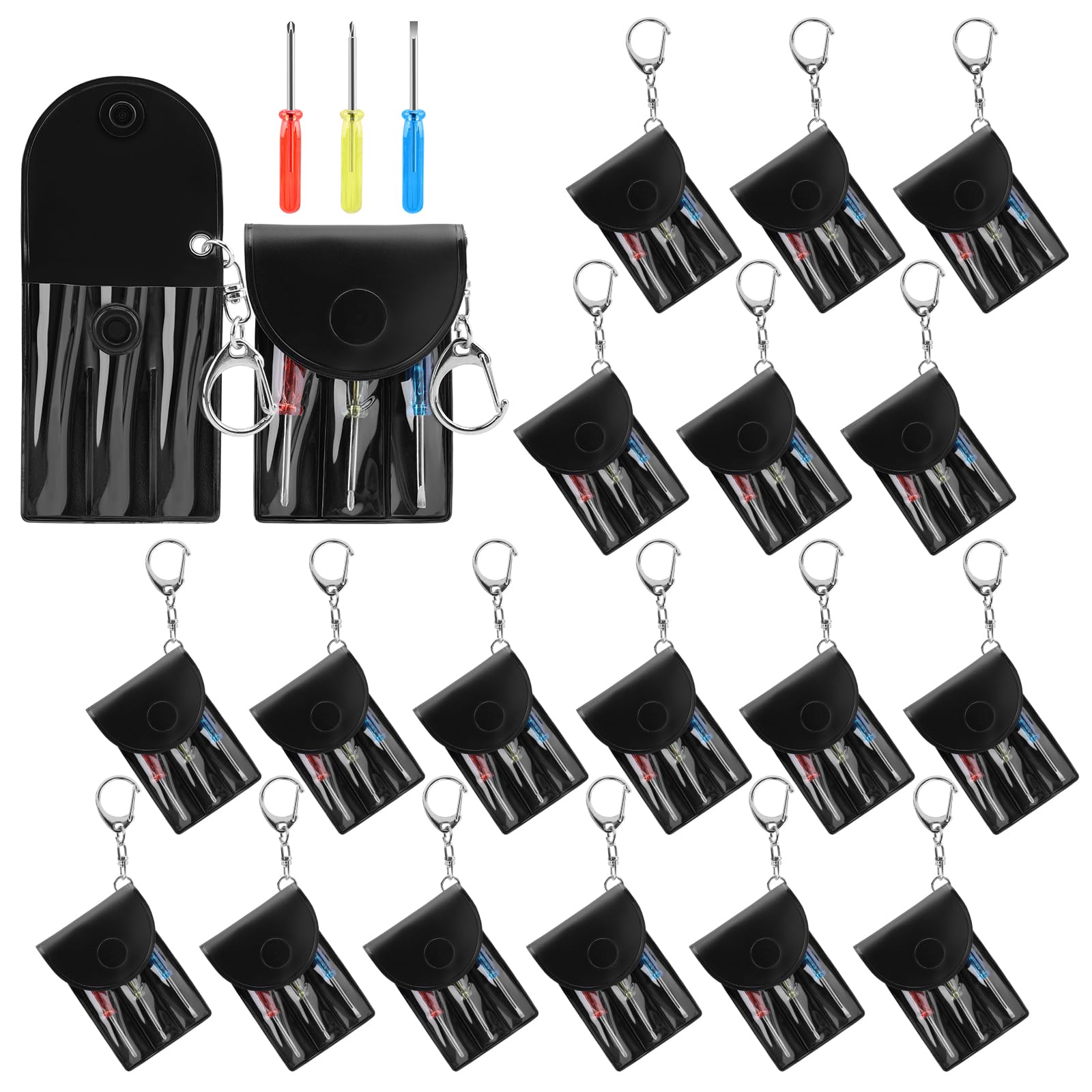 HOFASON Mini Bulk Gifts for Men Adults, 20 Pcs Keychain Screwdriver Set