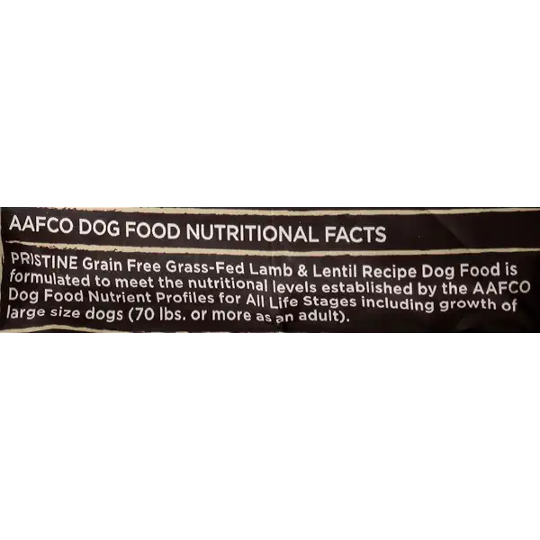 Castor & Pollux Pristine Grass-Fed Lamb & Lentil Recipe Dry Dog Food, 4 lb (52004) 3