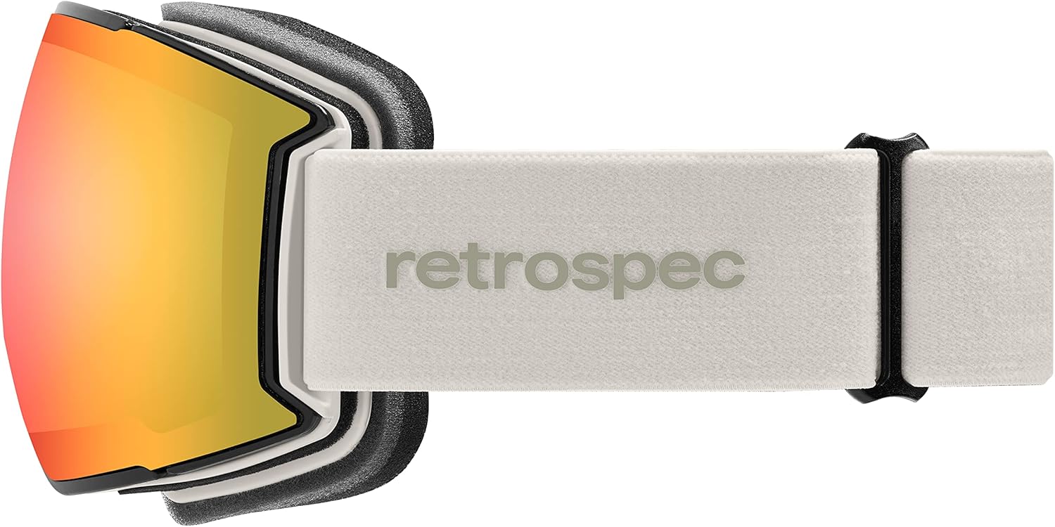 Retrospec Zenith Ski & Snowboard Snow Goggles for Men and Women with Toric Lens - OTG (Over the Glasses) Design and 100% UV Protection for Skiing and Snowboarding : Clothing, Shoes & Jewelry