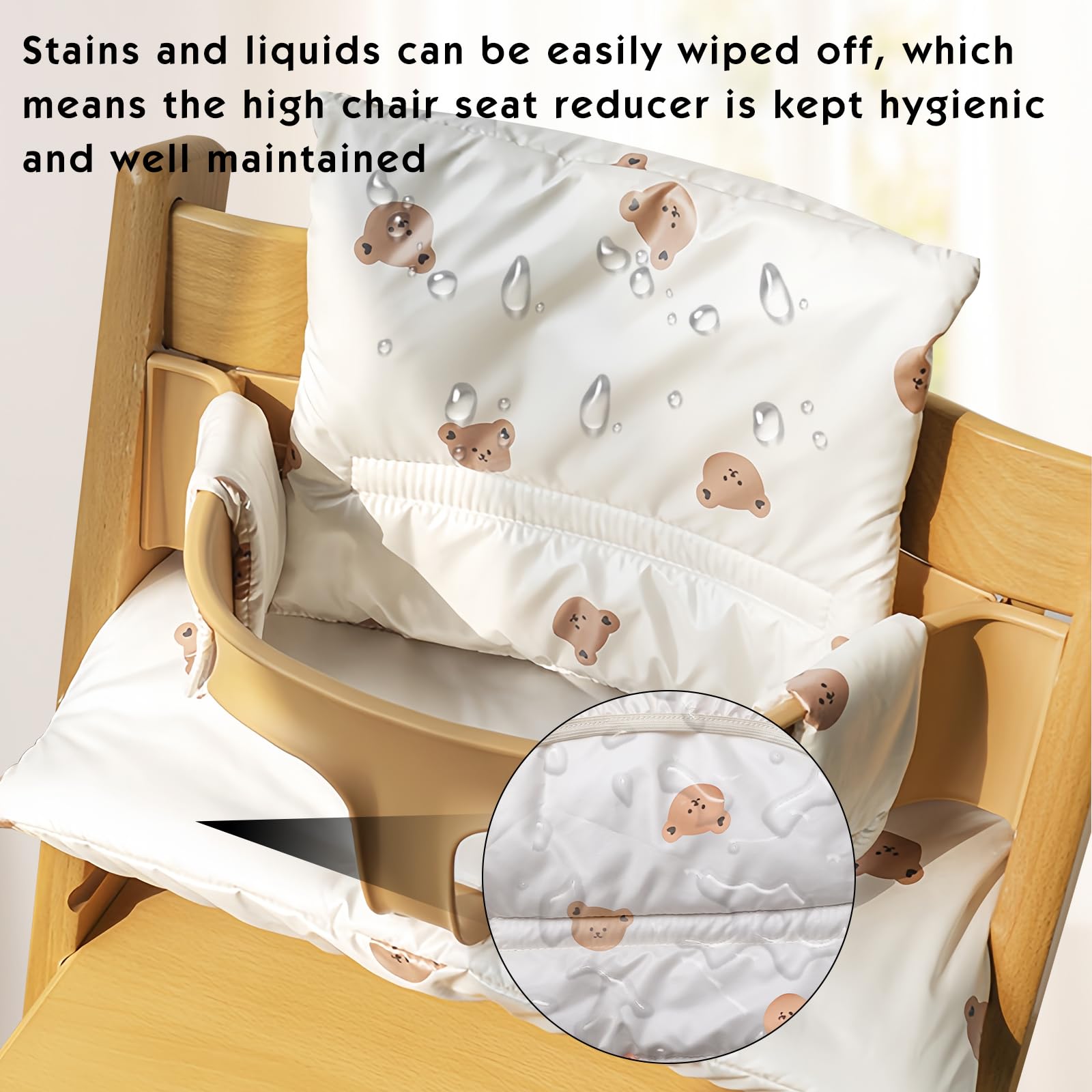 Coussin de chaise haute Highchair : coussins pour chaise haute pour enfants Stokke Tripp Trapp, antidérapant coussin pour chaise haute assise confortable pour chaises Tripp Trapp, facile à