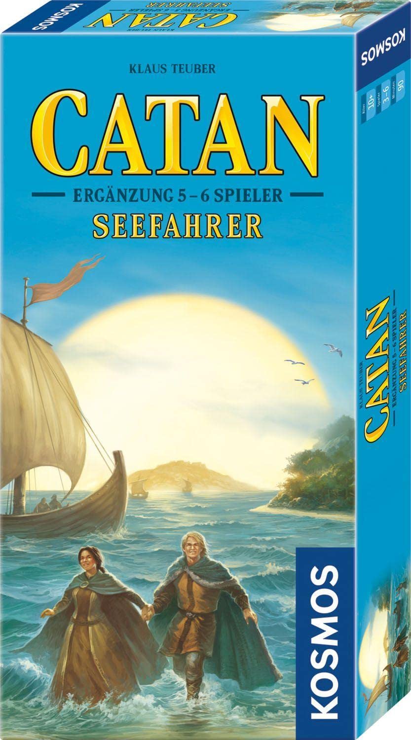 Kosmos 682729 CATAN - Seefahrer Ergänzung für 5-6 Personen, Ergänzung zur CATAN Erweiterung Seefahrer, Gesellschaftsspiel ab 10 Jahre für 2-6 Personen, Strategiespiel, Brettspiel, Siedler von Catan